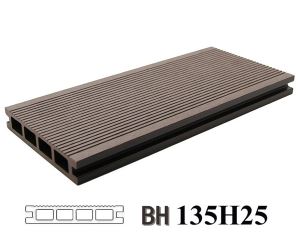 Birinci sınıf WPC içi boş açık ahşap zemin 135x25MM A