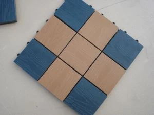 Kilitli Suya Dayanıklı Dış Mekan Zemin Kaplaması 300 * 300mm DIY Wpc Fayans